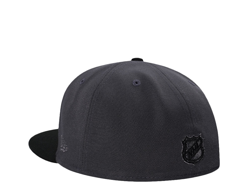 New Era Anaheim Ducks 25th Metallic Dark Graphite Two Tone Edition 59Fifty Fitted Cap