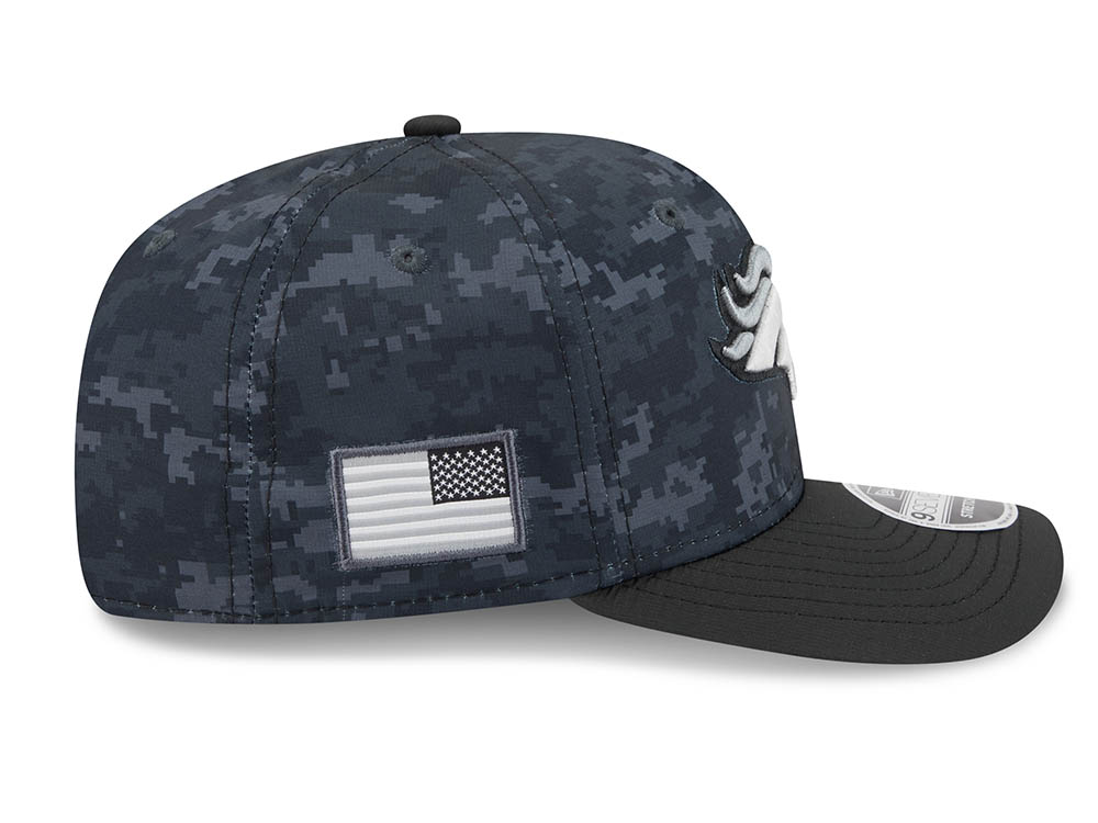 New Era Denver Broncos NFL Salute to Service 2026 Digi Camo Black 9Seventy Stretch Snapback Cap