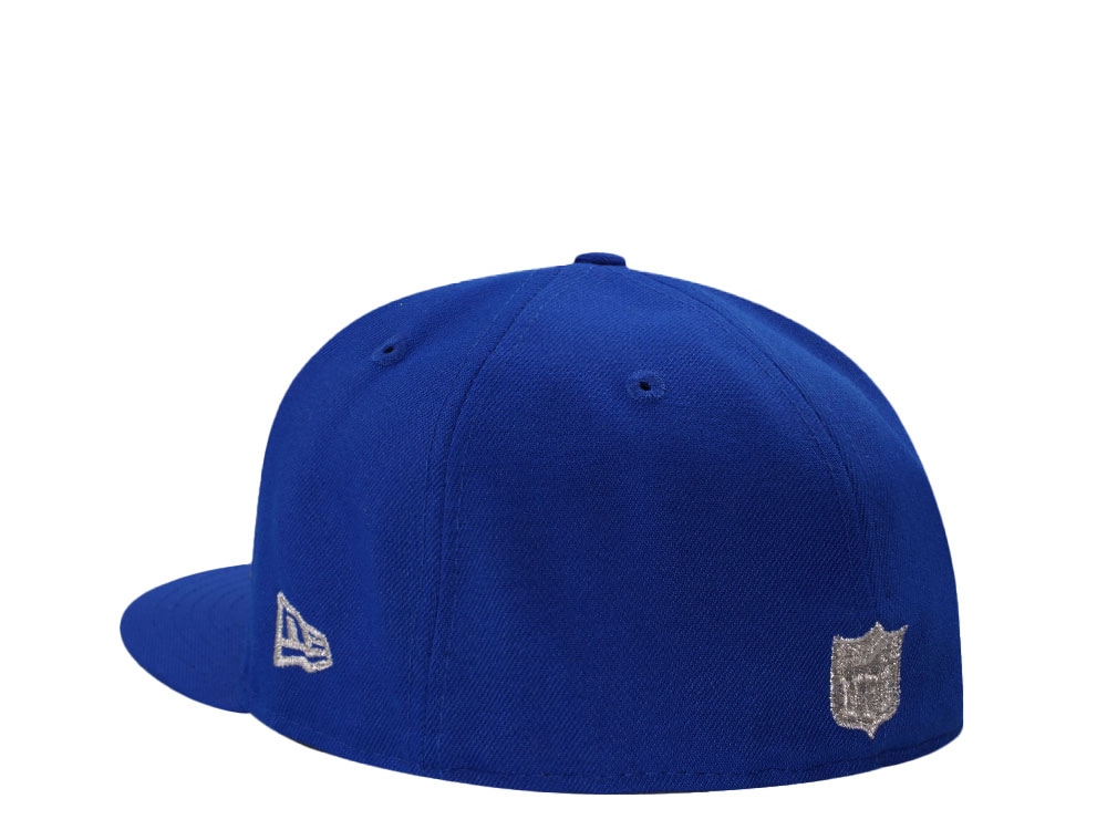 New Era Buffalo Bills Metallic Silver Blue Prime Edition 59Fifty Fitted Cap