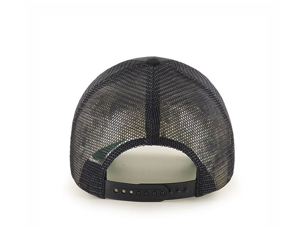 47Brand Chicago White Sox Black on Black Classic Trucker Snapback Cap