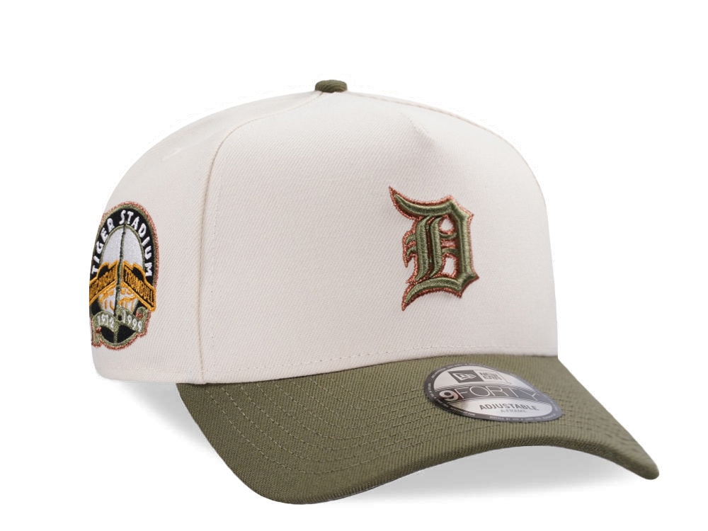 New Era Detroit Tigers Stadium Series Cream Two Tone Edition 9Forty A Frame Snapback Cap
