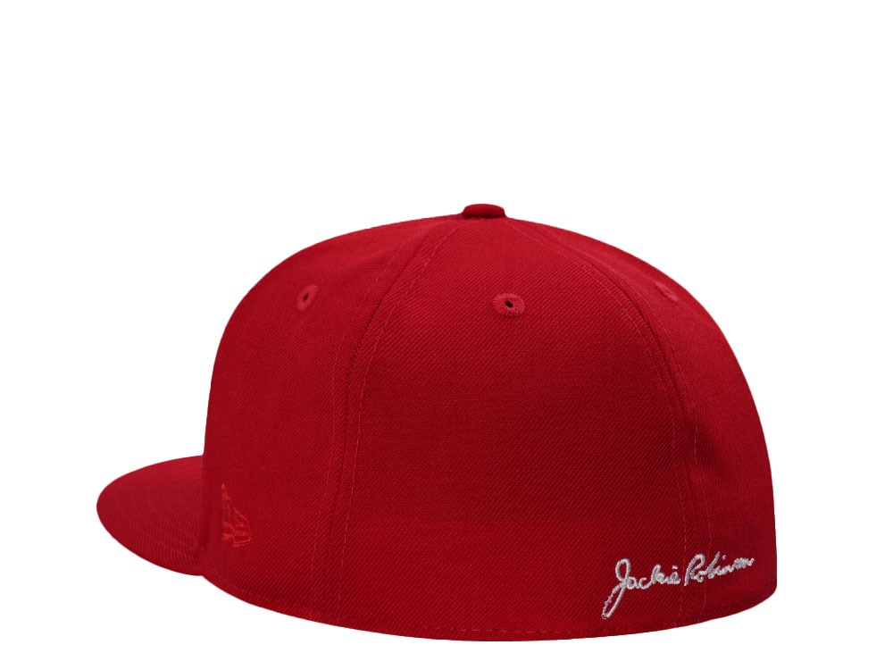 New Era Kansas City Monarchs Jackie Robinson 60th Anniversary Scarlet Wool Edition 59Fifty Fitted Cap