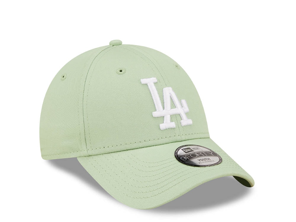 New Era Los Angeles Dodgers League Essential Green Kids Edition 9Fifty Strapback Cap