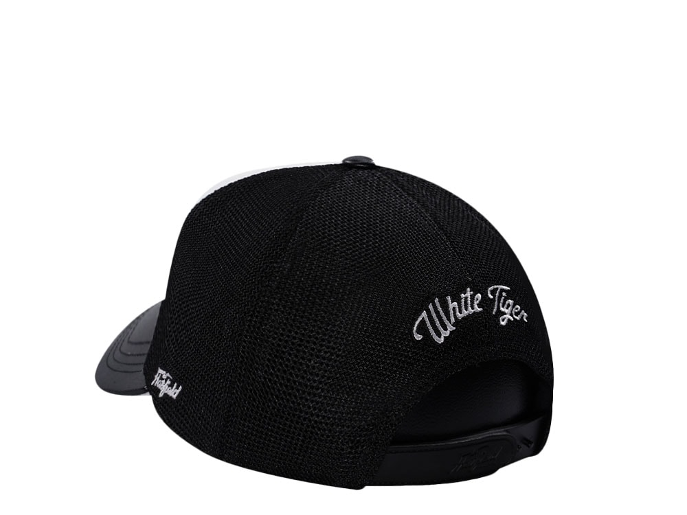 Hatfield White Tiger Black White Trucker Snapback Cap