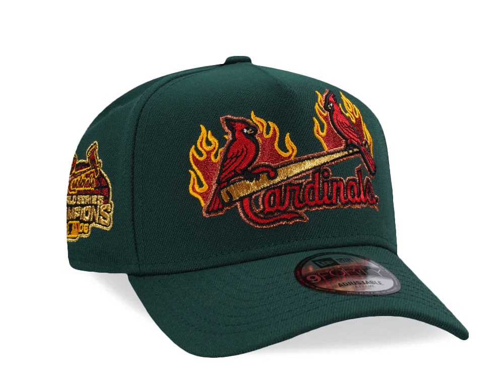 New Era St. Luis Cardinals World Series Champions 2006 Green Classic Edition 9Forty A Frame Snapback Cap