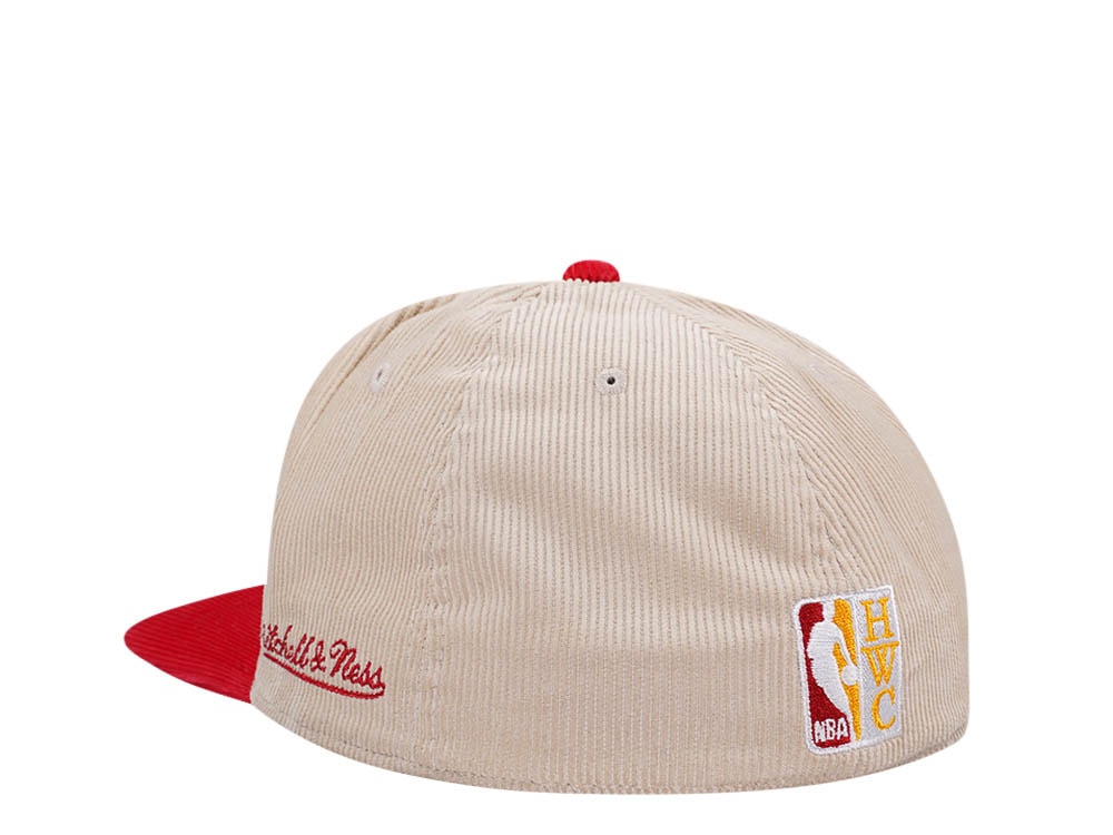 Mitchell & Ness Houston Rockets All Star 1989 Two Tone Hardwood Classic Cord Edition Dynasty Fitted Cap