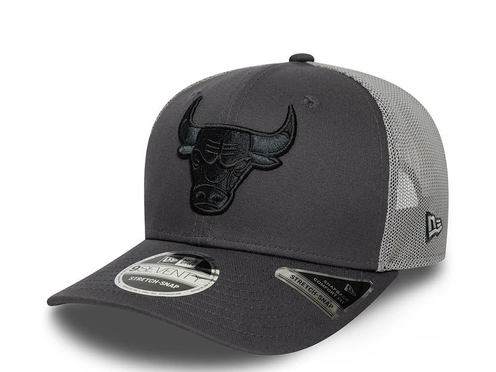 New Era Chicago Bulls Tonal Charcoal 9Seventy Stretch Snapback Cap