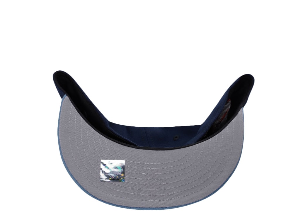 New Era Myrtle Beach Pelicans 25 Seasons Ocean Blue Two Tone Edition 59Fifty Fitted Cap