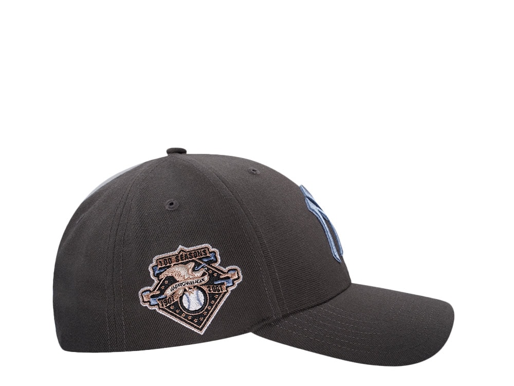47Brand New York Yankees 100 Seasons American League Graphite Sure Shot MVP Snapback Cap