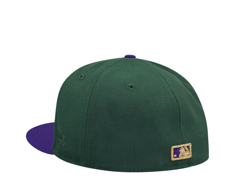 New Era Tampa Bay Rays 25th Anniversary Purple Green Two Tone Edition 59Fifty Fitted Cap