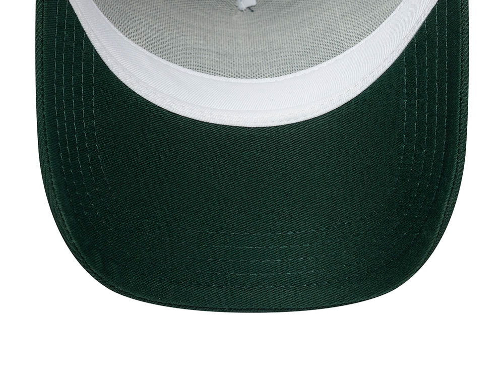 New Era Patch Dark Green 9Forty A Frame Trucker Snapback Cap