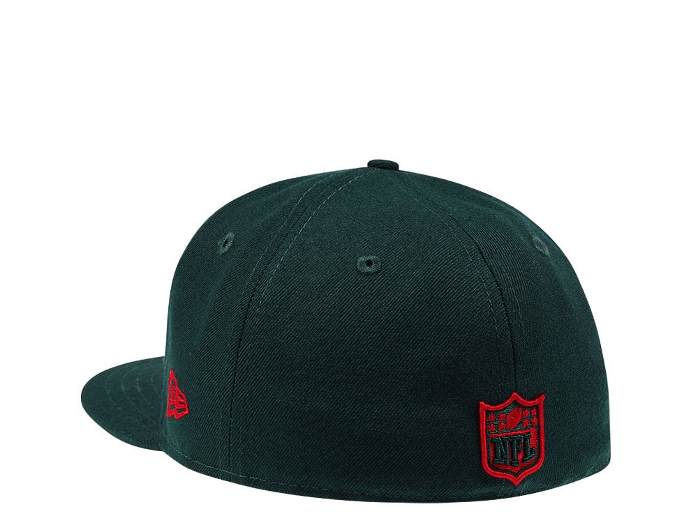 New Era Tampa Bay Buccaneers Deep Green Red Edition 59Fifty Fitted Cap