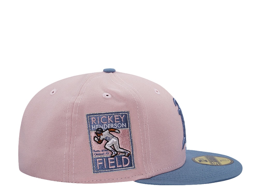 New Era Oakland Athletics Rickey Henderson Pink Rouge Two Tone Edition 59Fifty Fitted Cap
