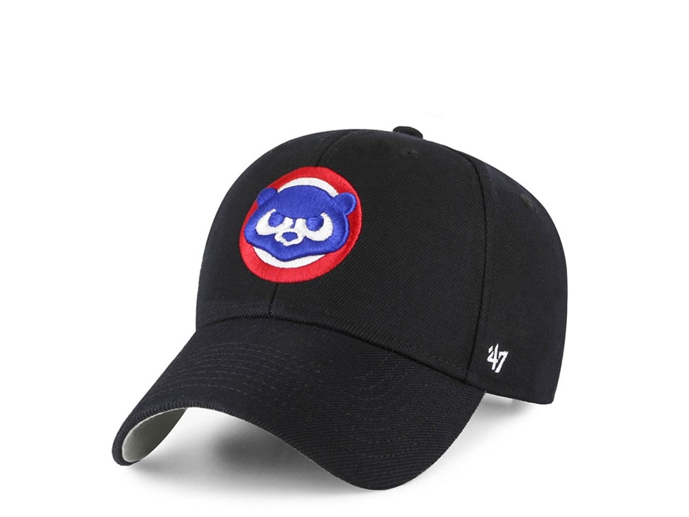 47Brand Chicago Cubs Black Classic Strapback Cap