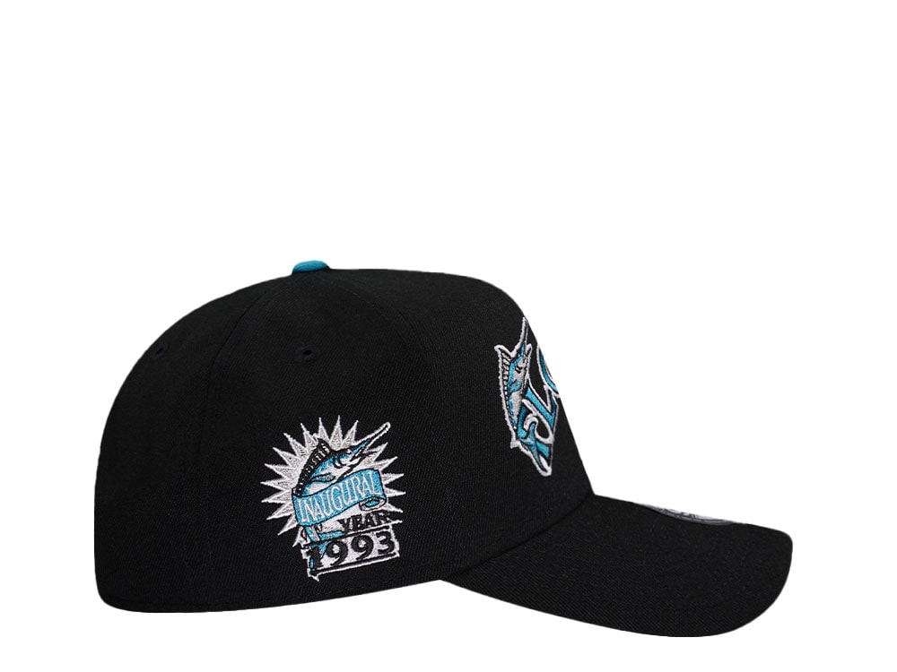 New Era Florida Marlins Inaugural Year 1993 Black Classic Edition 9Forty A Frame Snapback Cap
