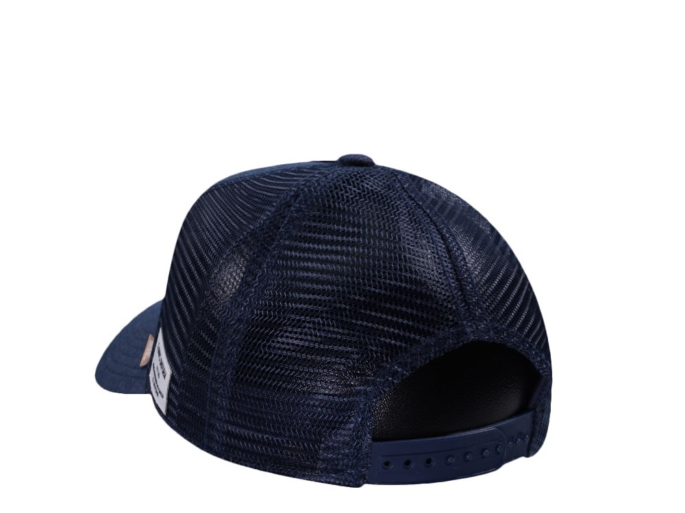 Djinns Glencheck Navy Trucker Snapback Cap