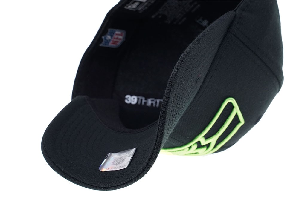New Era Seattle Seahawks Curved Black Editon 39Thirty Stretch Cap