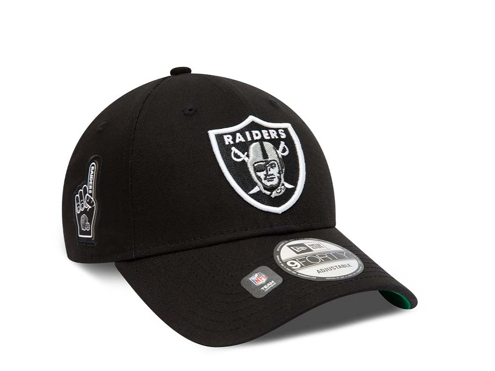 New Era Las Vegas Raiders Team Side Patch 9Forty Strapback Cap