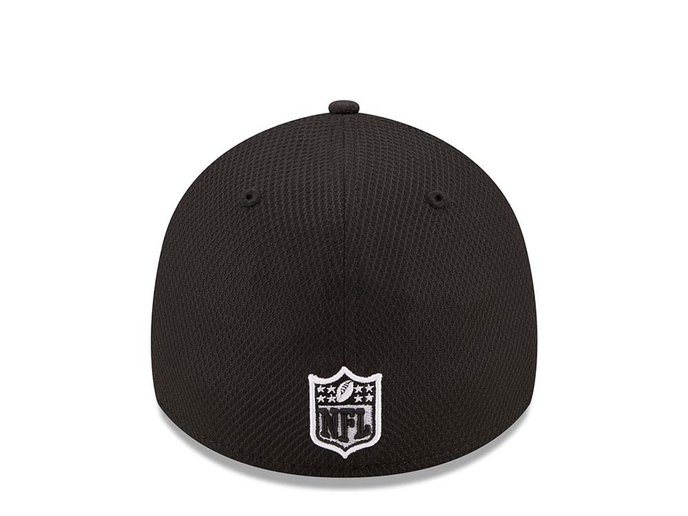 New Era Green Bay Packers Black 39Thirty Stretch Cap