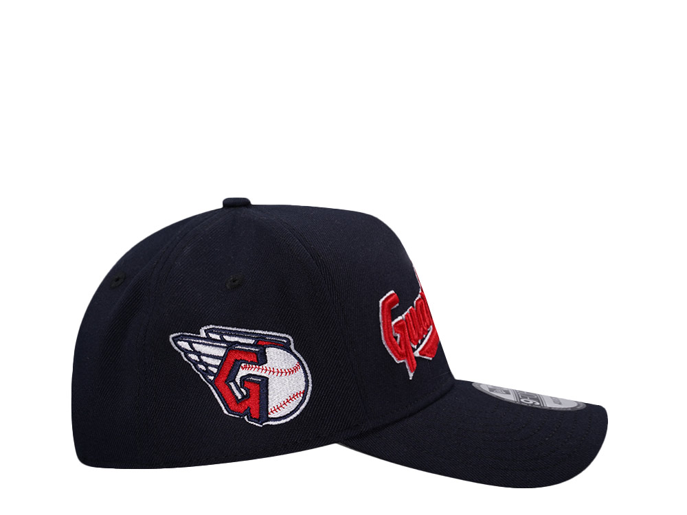 New Era Cleveland Guardians Navy Classic 9Forty A Frame Snapback Cap