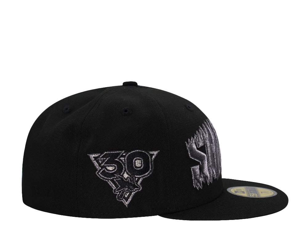New Era San Jose Sharks 30th Anniversary Metallic Black Prime Edition 59Fifty Fitted Cap
