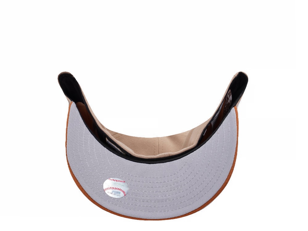 New Era New York Mets Subway Series Pumpkin Spice Edition Pre Curved 59Fifty Fitted Cap