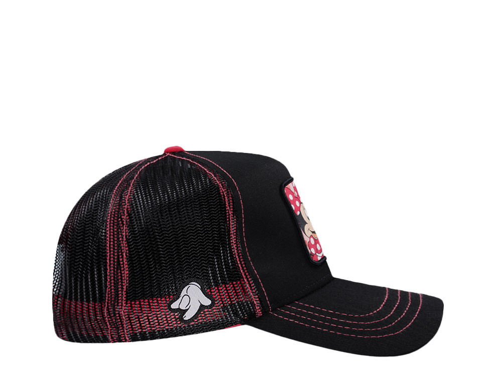 Capslab Disney Mickey and Friends Minnie Black Pink Edition Trucker Snapback Cap