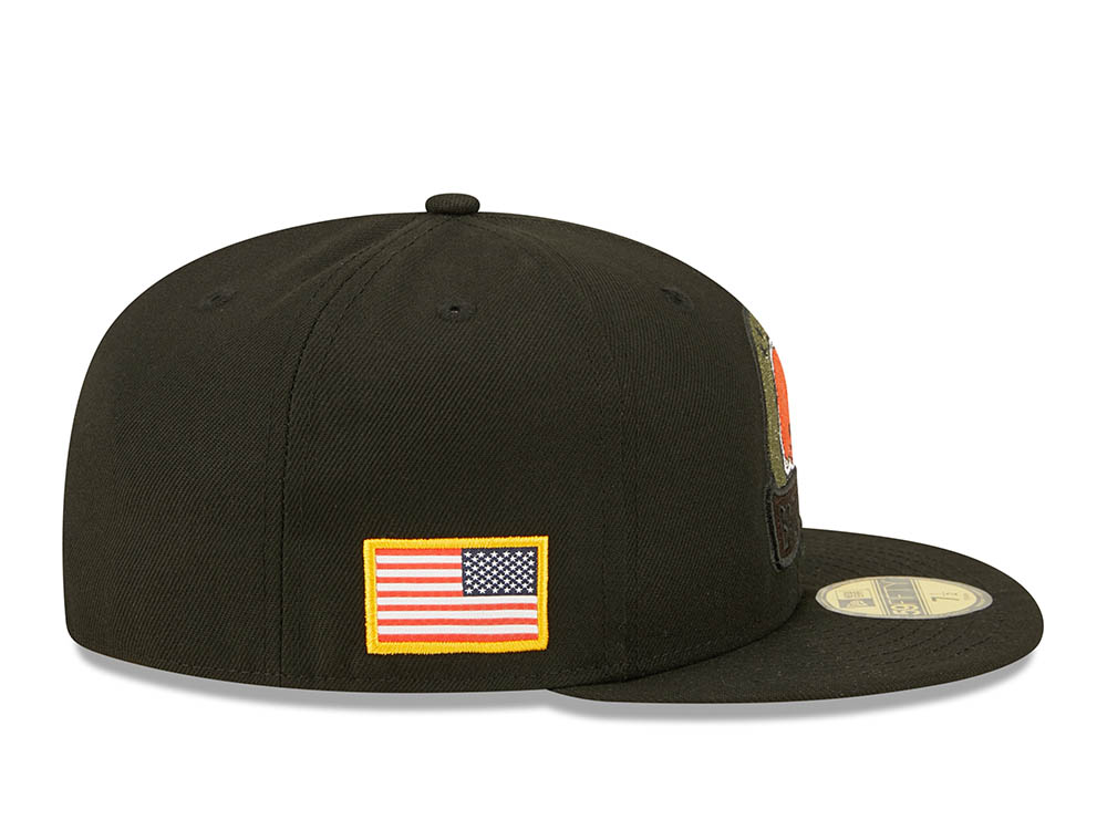 New Era Cleveland Browns Salute to Service 2022 Fitted 59Fifty Cap