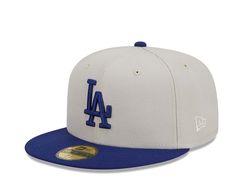 New Era Los Angeles Dodgers Farm Team Stone Throwback Two Tone Edition 59Fifty Fitted Cap