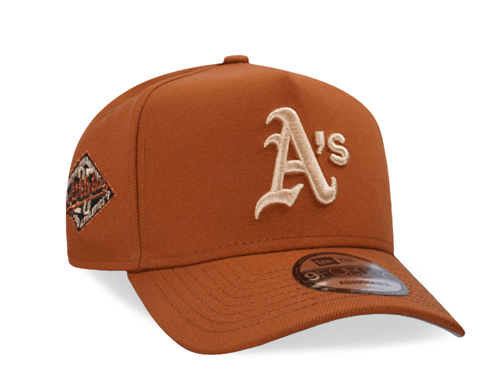New Era Oakland Athletics 25th Anniversary Earthy Copper Edition 9Forty A Frame Snapback Cap