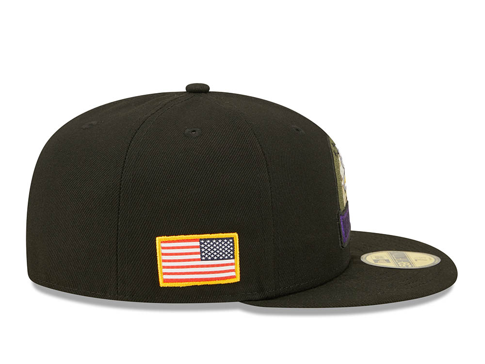 New Era Minnesota Vikings Salute to Service 2022 Fitted 59Fifty Cap