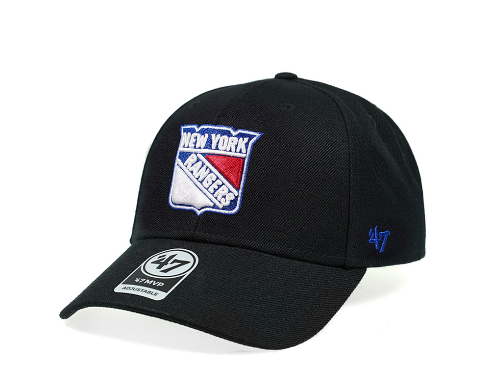 47Brand New York Rangers Classic Black Strapback Cap