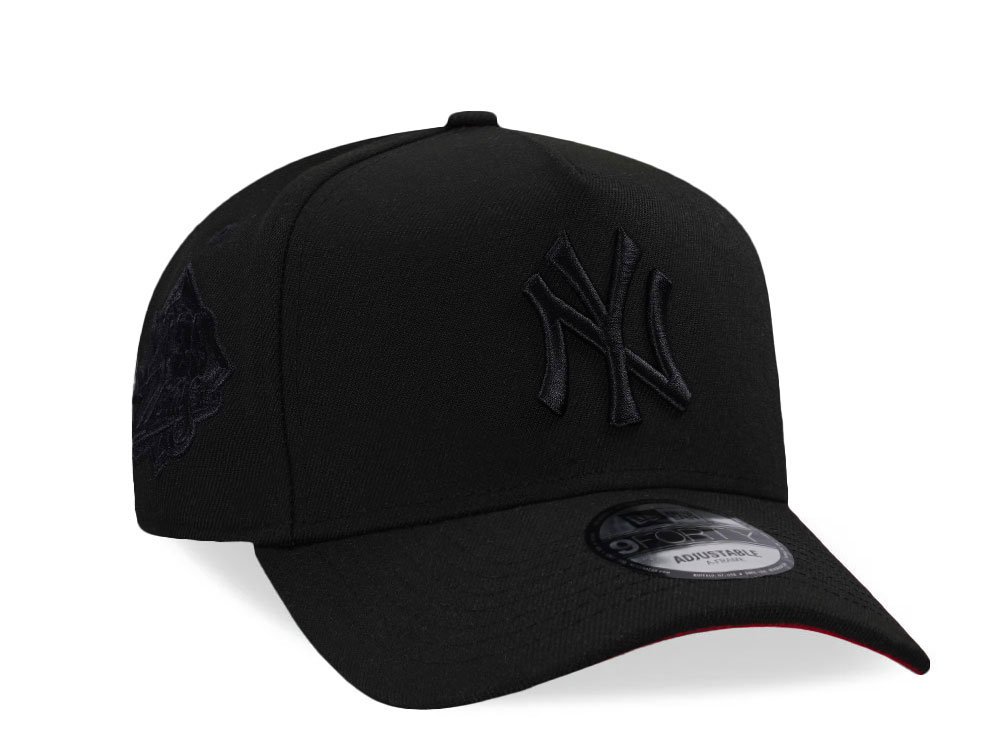 New Era New York Yankees World Series 1999 Black Out Red Edition 9Forty A Frame Snapback Cap