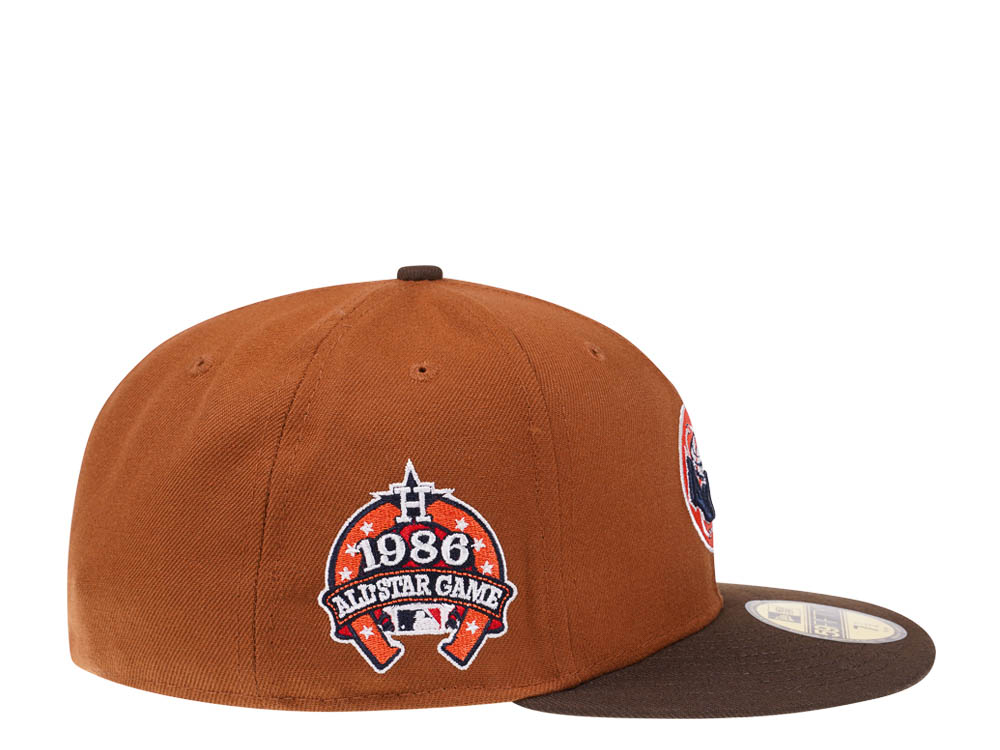 New Era Houston Astros All Star Game 1986 Bourbon and Suede Edition 59Fifty Fitted Cap
