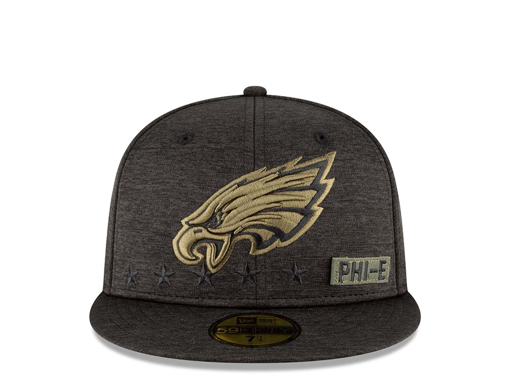 New Era Philadelphia Eagles Salute to Service 2020 Fitted 59Fifty Cap