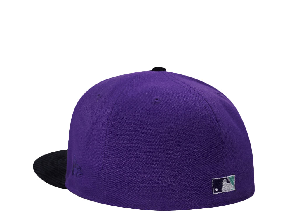 New Era Arizona Diamondbacks 20th Anniversary Cord Visor Edition Purple 59Fifty Fitted Cap