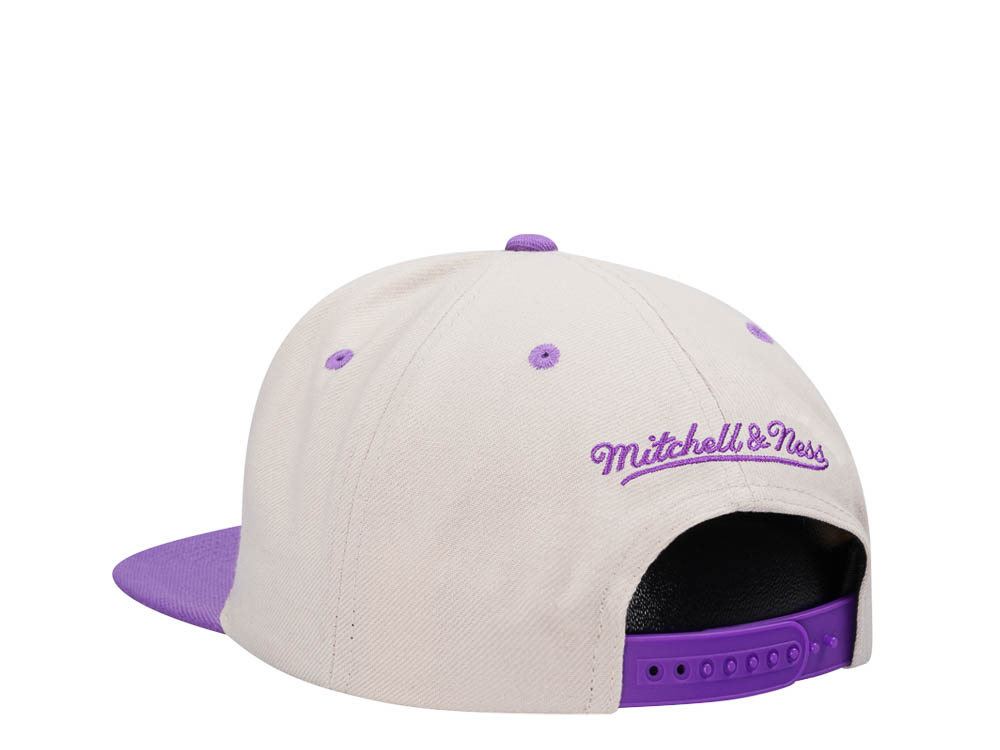 Mitchell & Ness Toronto Raptors Sail Off White Two Tone Snapback Cap