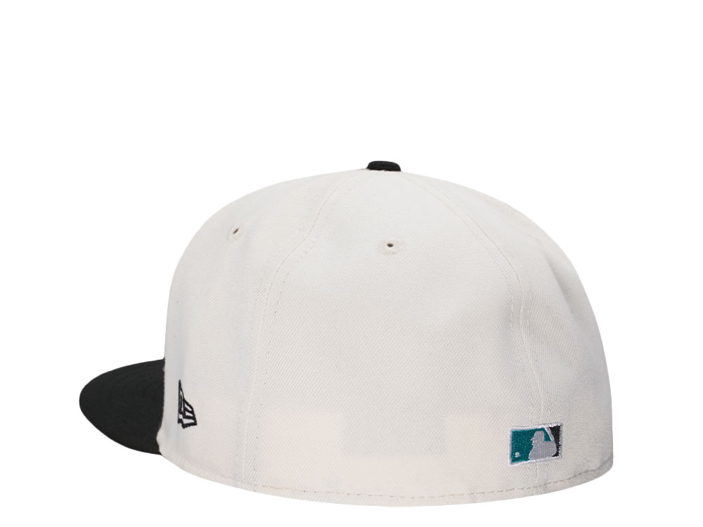 New Era Miami Marlins 25th Anniversary Chrome Gold Two Tone Edition 59Fifty Fitted Cap