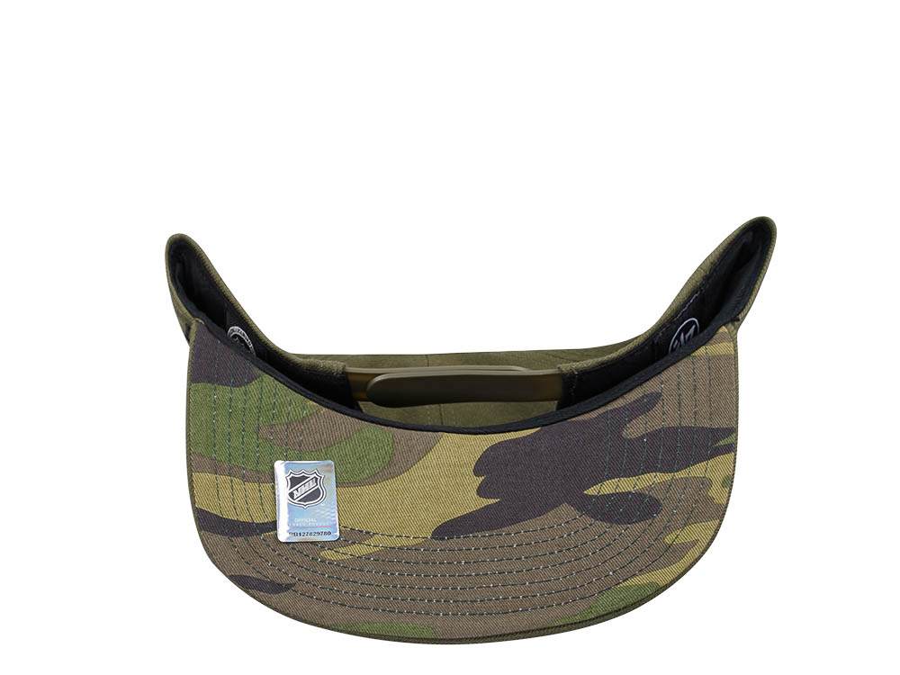 47Brand Pittsburgh Penguins Sandalwood Ballpark Camo Captain MVP Snapback Cap