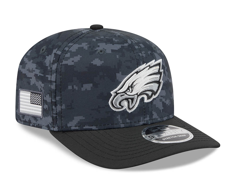 New Era Philadelphia Eagles NFL Salute to Service 2026 Digi Camo Black 9Seventy Stretch Snapback Cap