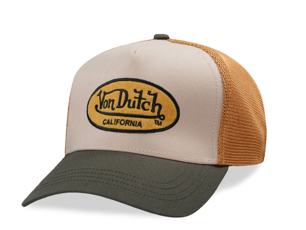 Von Dutch Oval Patch Terry Two Tone Edition Trucker Snapback Cap