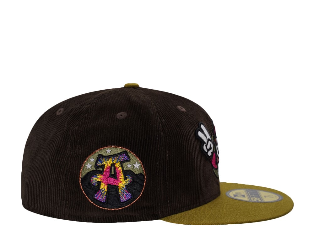 New Era Asheville Tourists Walnut Corduroy Two Tone Edition 59Fifty Fitted Cap