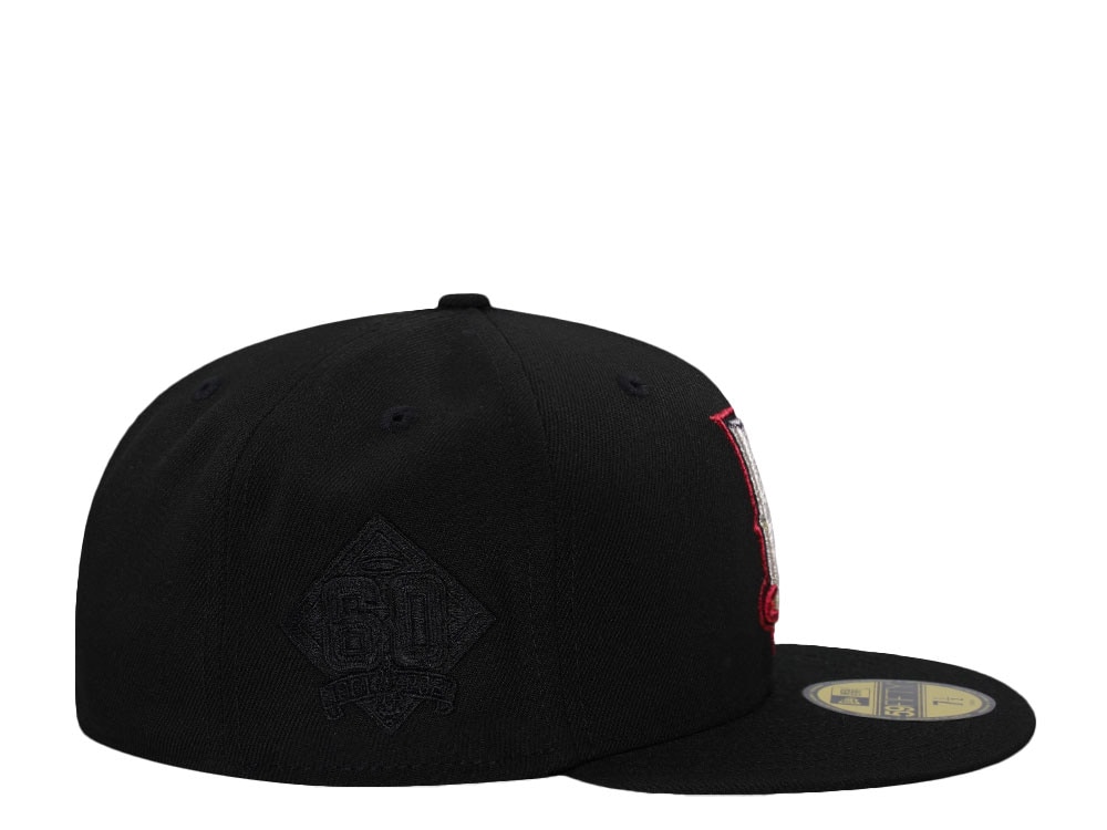 New Era Anaheim Angels 60th Anniversary Fallen Black Edition 59Fifty Fitted Cap