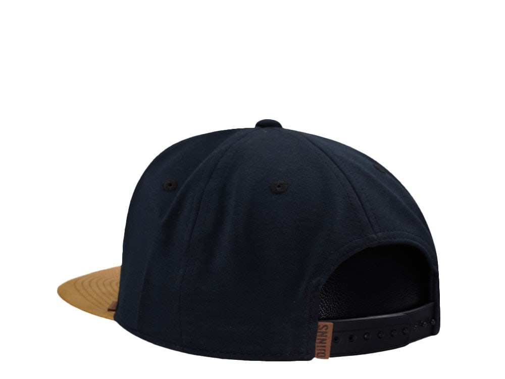 Djinns Jersey Patch Black 6 Panel Snapback Cap