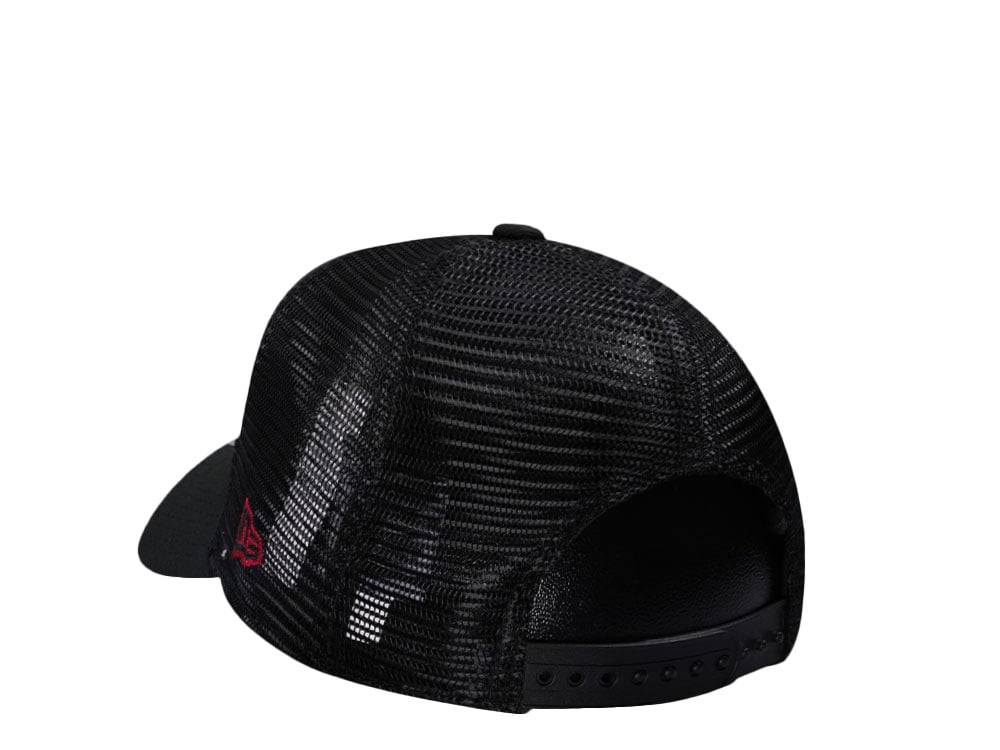 New Era Miami Heat Black Classic Edition Trucker 9Forty A Frame Snapback Cap