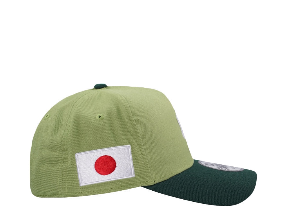 New Era Los Angeles Dodgers Japan Lucky Cat Matcha Two Tone Edition 9Forty A Frame Snapback Cap