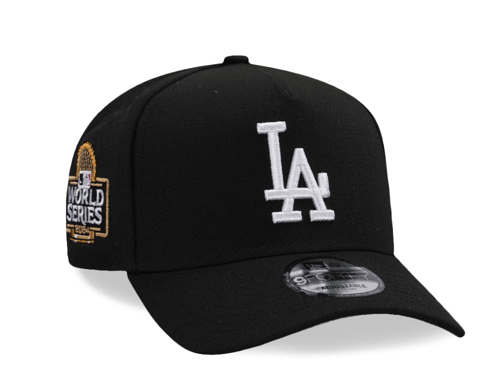 New Era Los Angeles Dodgers World Series 2024 Black Edition 9Forty A Frame Snapback Cap