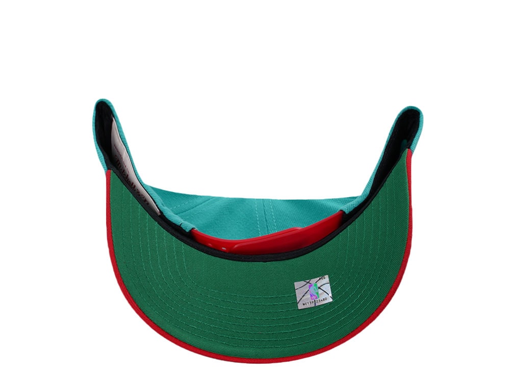 Mitchell & Ness Vancouver Grizzlies Hardwood Classic Pro Crown Fit Teal Snapback Cap