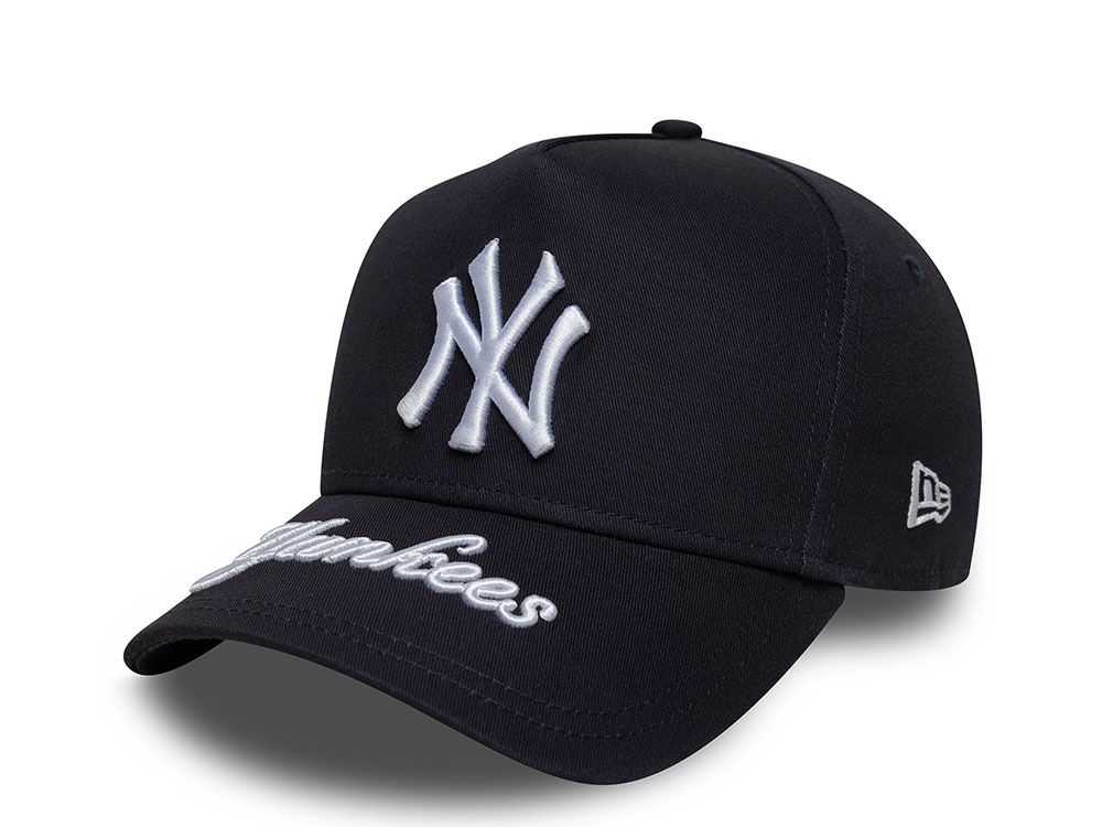 New Era New York Yankees Visor Hit Navy 9Forty A Frame Snapback Cap