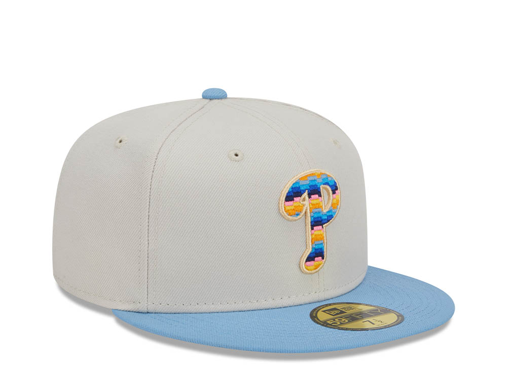New Era Philadelphia Phillies Beachfront Stone Two Tone Edition 59Fifty Fitted Cap